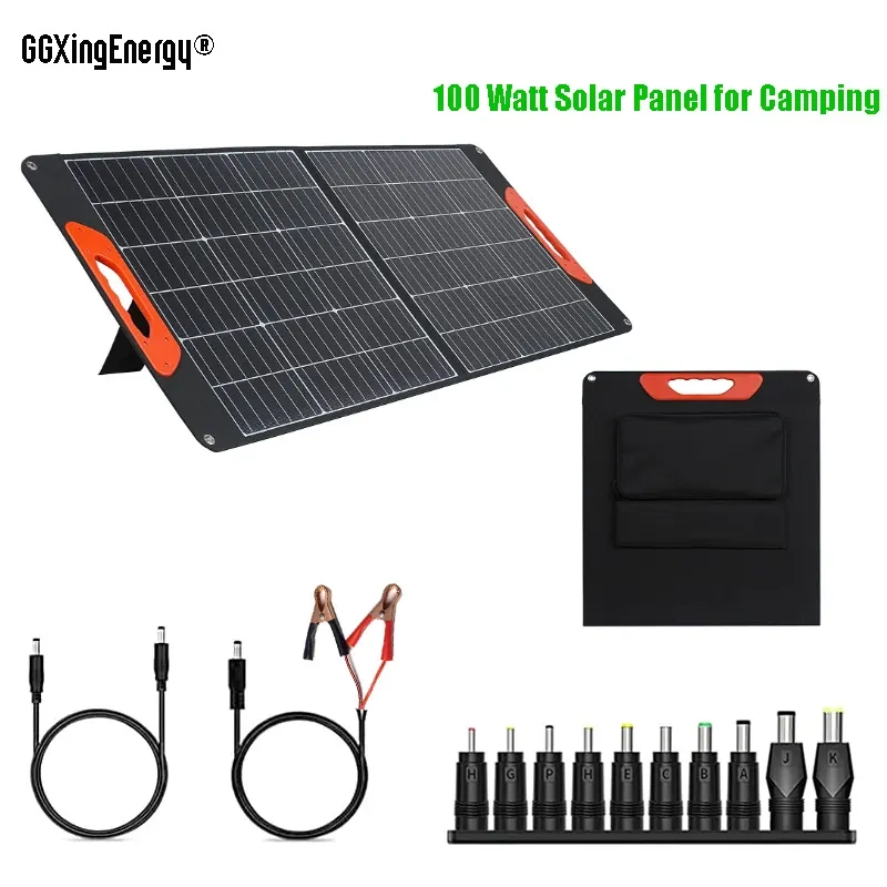 100 watt solpanel för camping